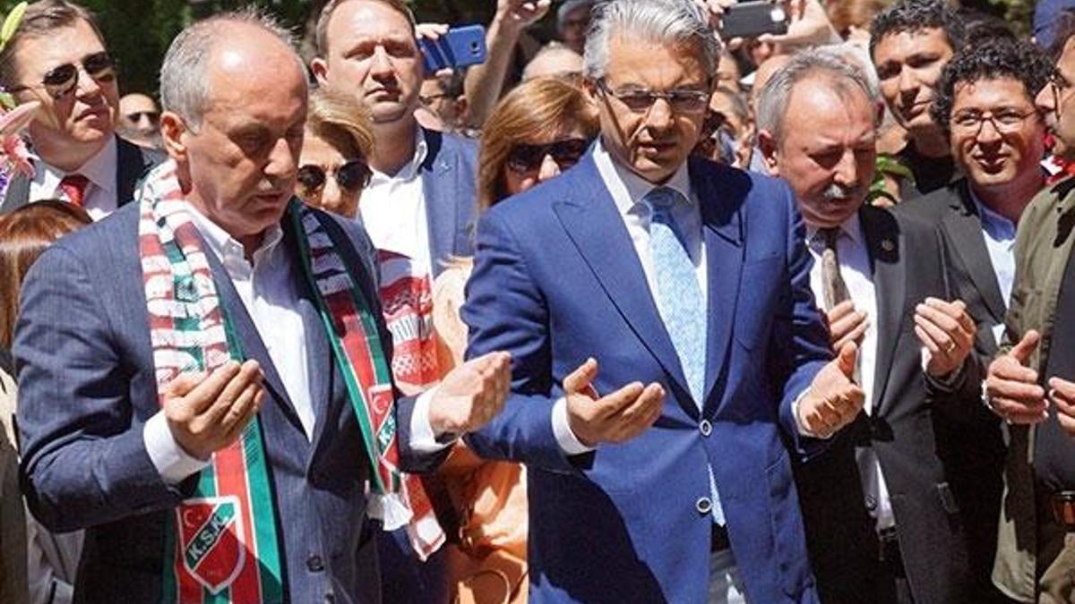 Muharrem İnce, Zübeyde Hanım'ın kabrini ziyaret etti