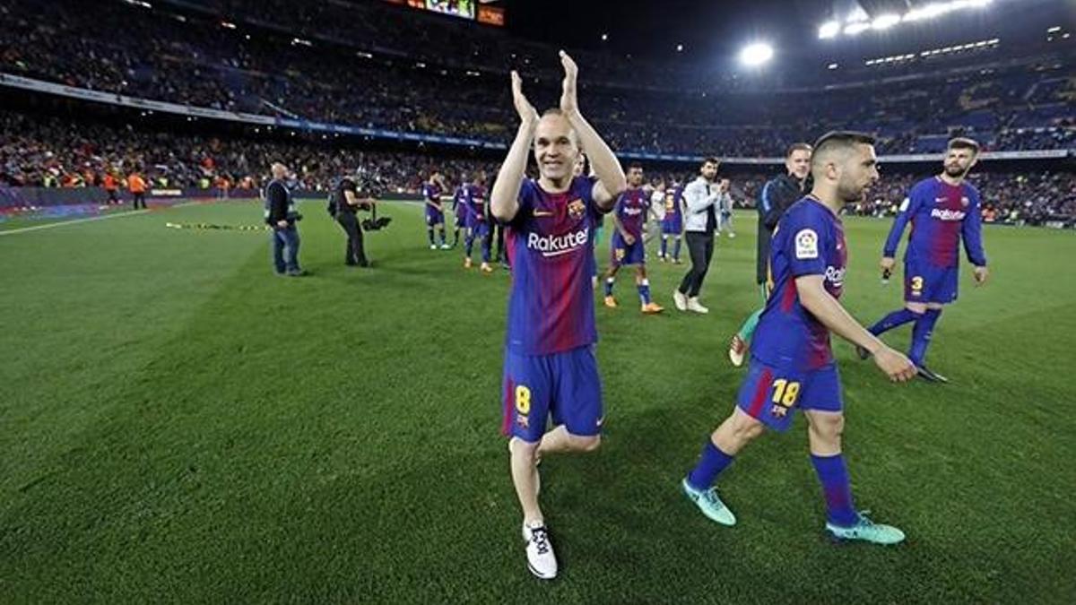 Barcelona, Iniesta'yı galibiyetle uğurladı