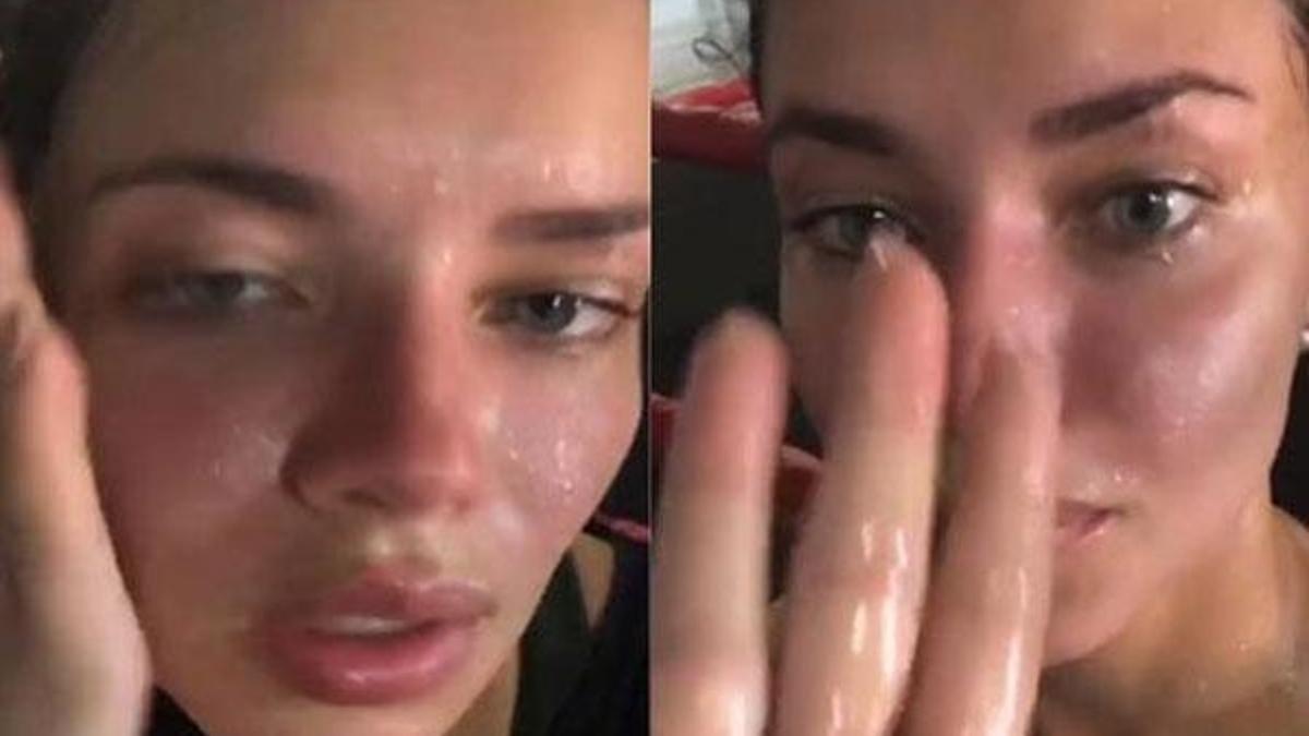 Adriana Lima'dan ilginç paylaşım! Sildiği terini...