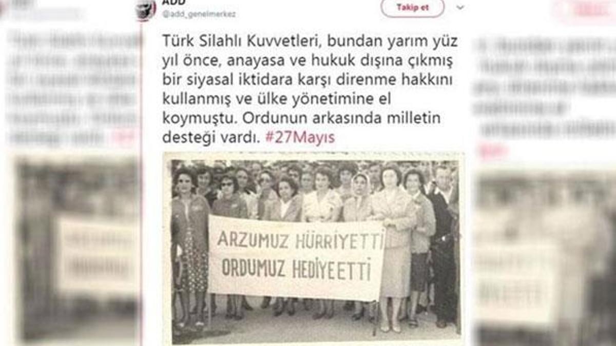 ADD, darbeyi öven paylaşımını kaldırdı