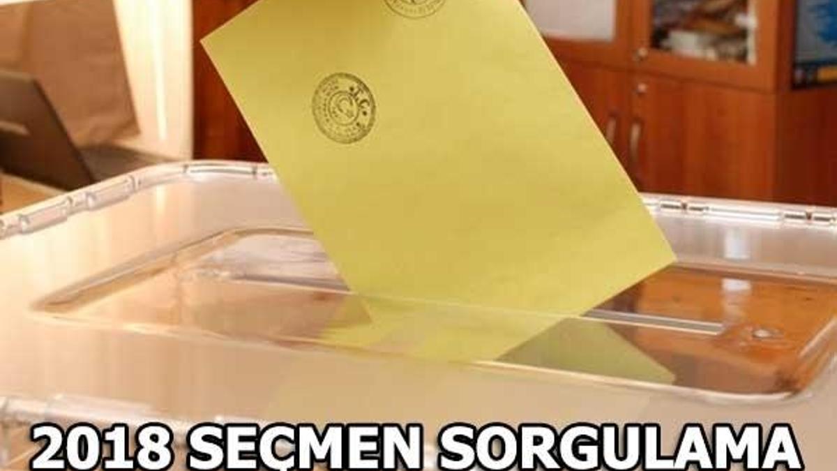 Nerede oy kullanacağım? (2018 YSK seçmen sorgulama)