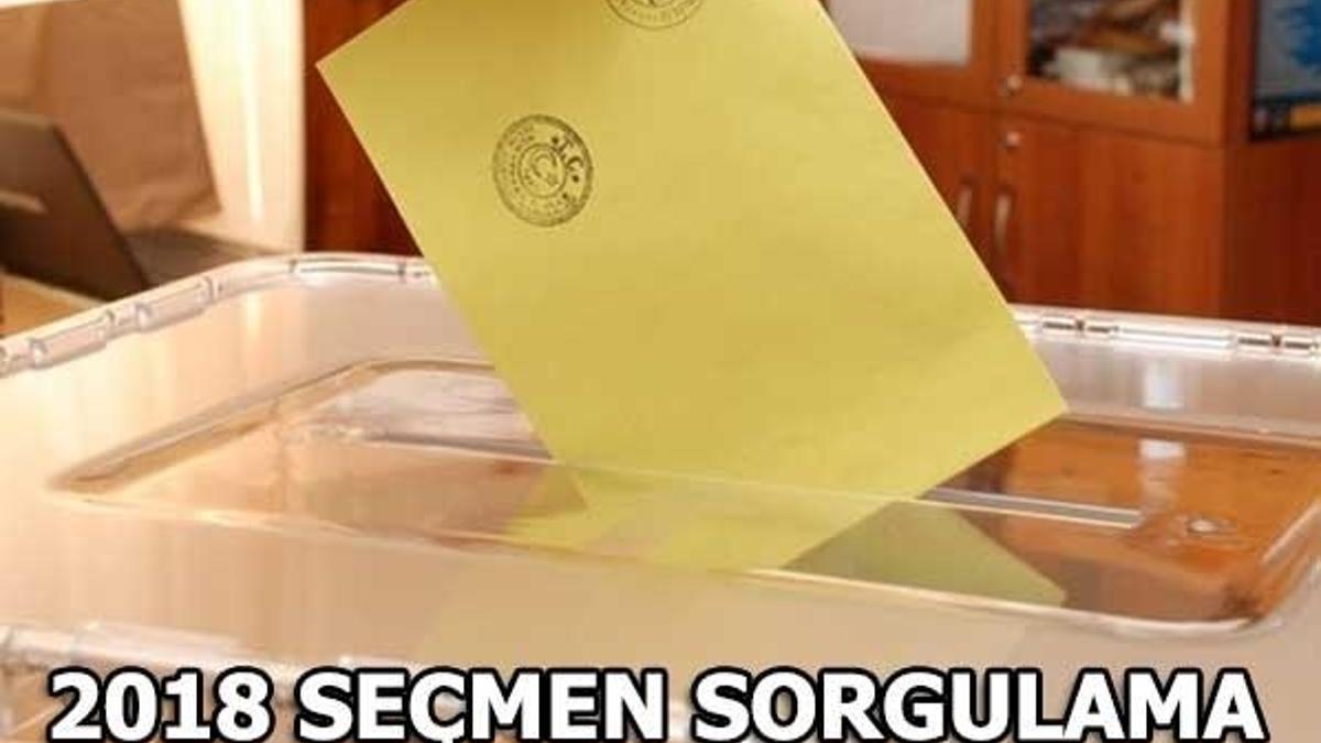 Nerede oy kullanacağım? YSK seçmen sorgulama işlemi...