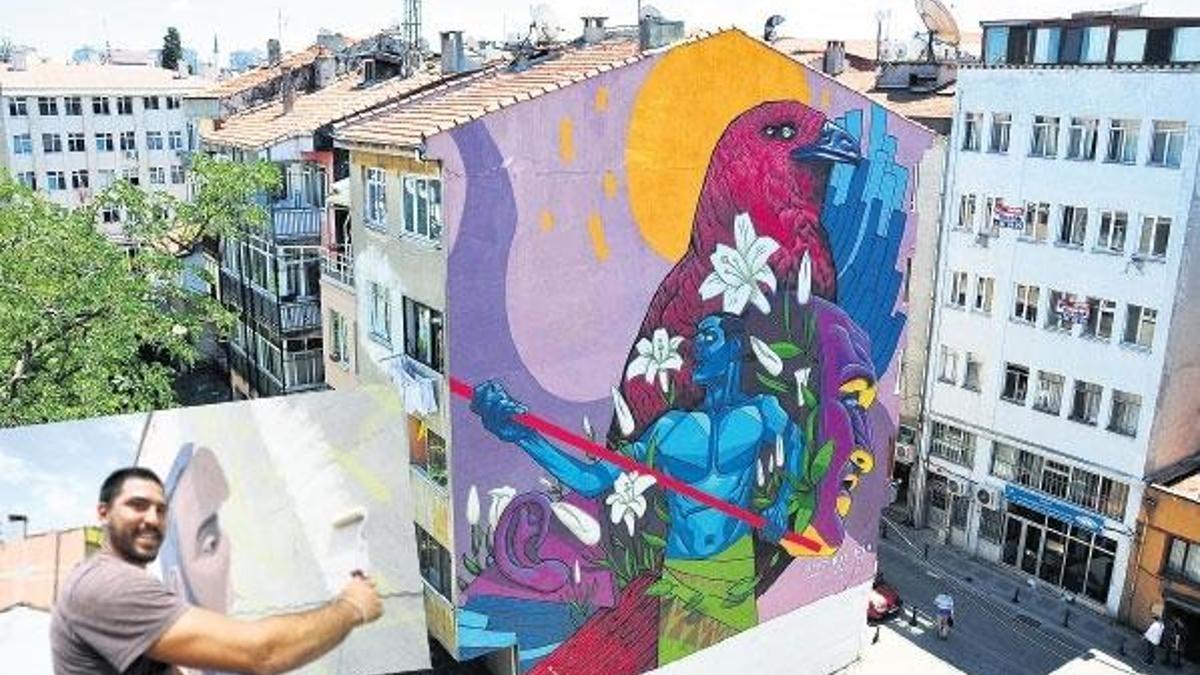 Kadıköy’ün duvarları tablo gibi