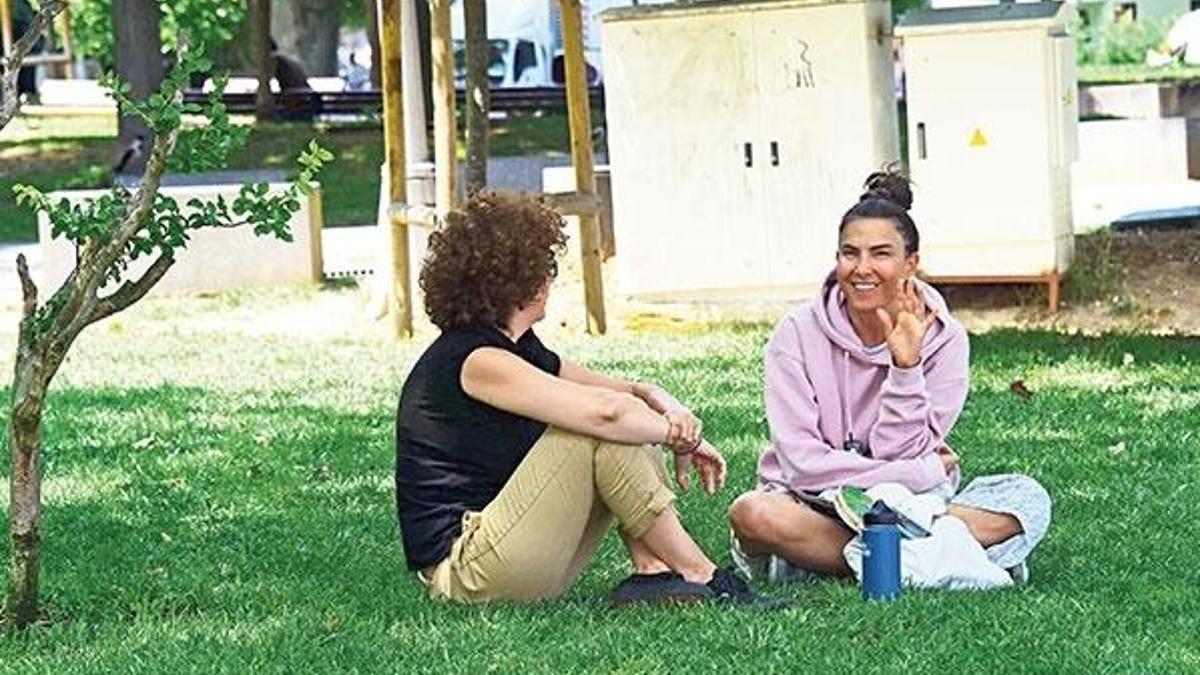 Parkta kahve molası