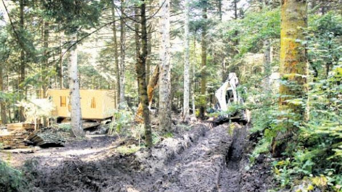 Gölcük’te bungalovlar yapılıyor