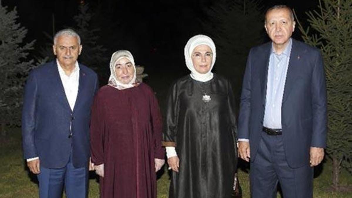 Cumhurbaşkanı Erdoğan'dan Başbakan Yıldırım'a ziyaret