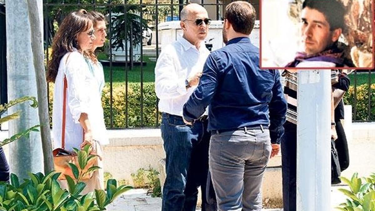 Abisini uğurladı!