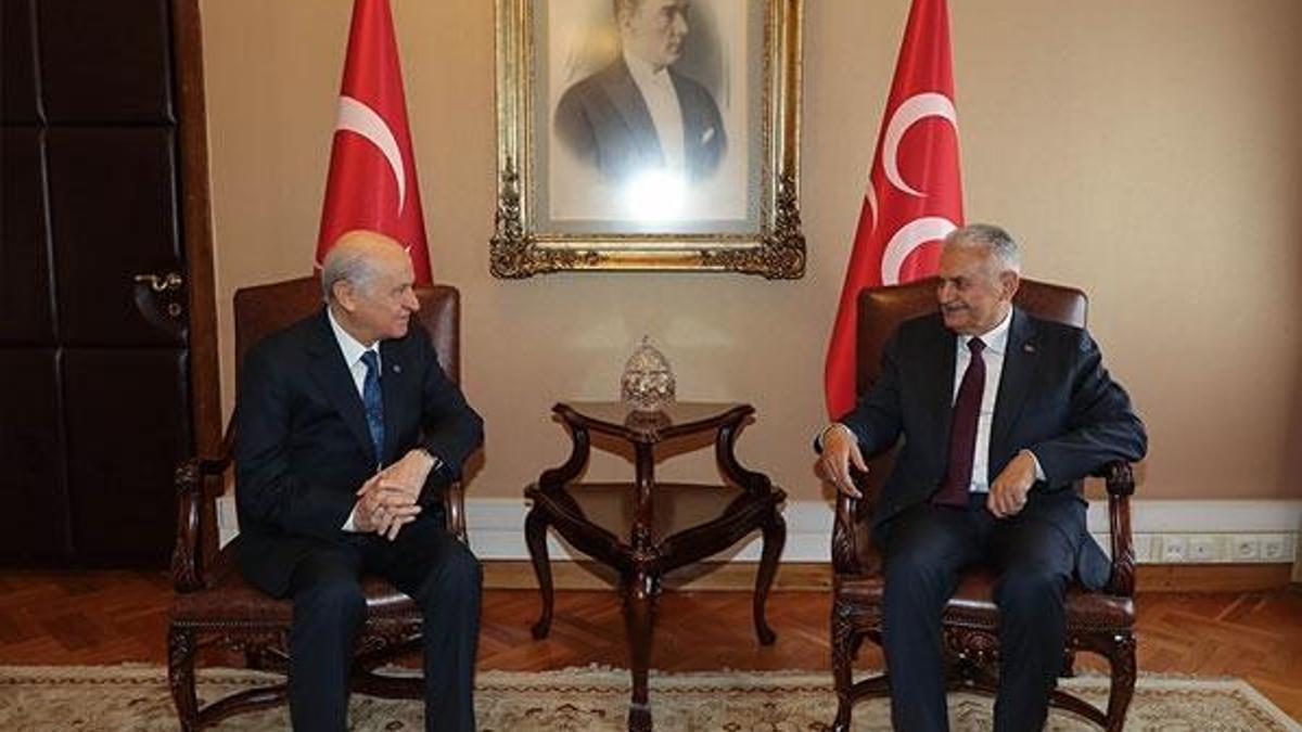 Başbakan Yıldırım, Bahçeli ile bir araya geldi