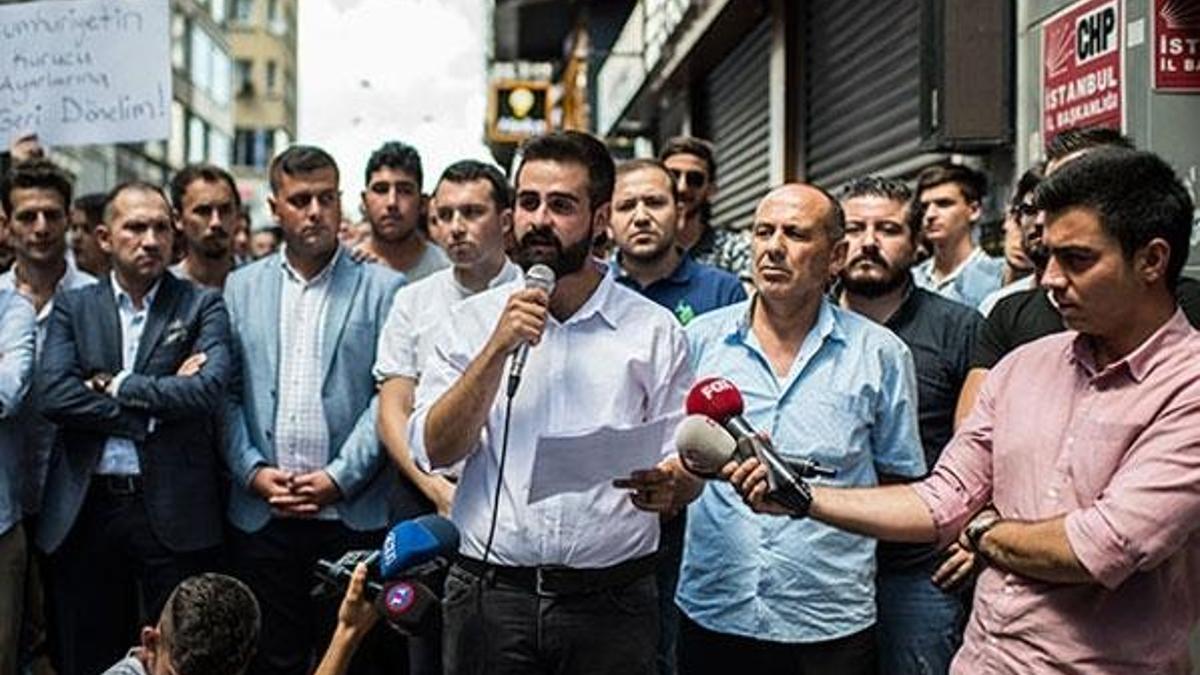 CHP İl Başkanlığı önünde eylem