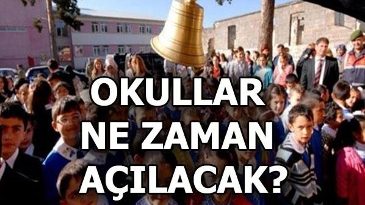 Okullar ne zaman açılacak? Yaz tatili ne zaman bitiyor?