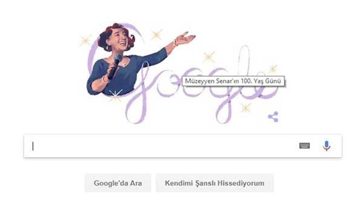 Müzeyyen Senar Google'da Doodle oldu!