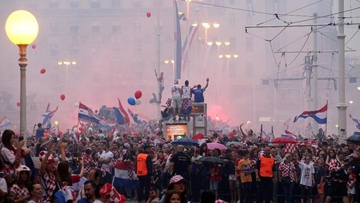 Hırvatistan'da çılgın kutlama