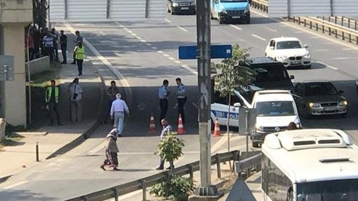 Kadıköy Göztepe'de, doğalgaz borusu delindi