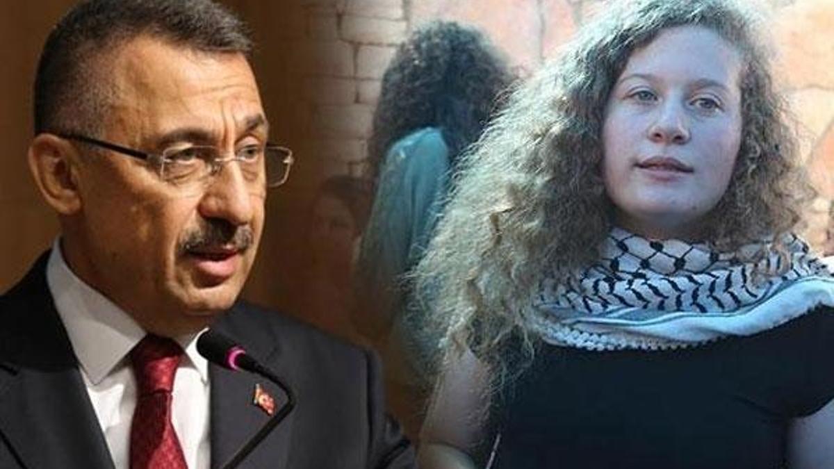 Cumhurbaşkanı Yardımcısı Oktay'dan 'Ahed Tamimi' mesajı
