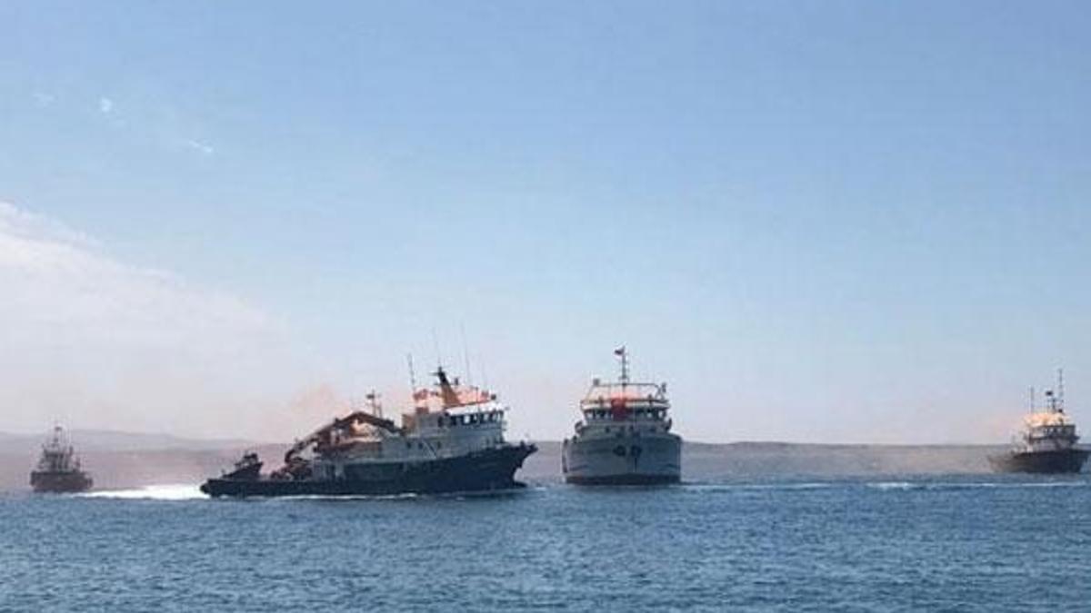 9 yıllık esaretten sonra Türk gemileri yurda döndü
