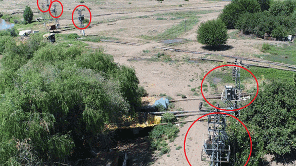 Kaçak elektrik kullanımı drone ile havadan tespit ediliyor