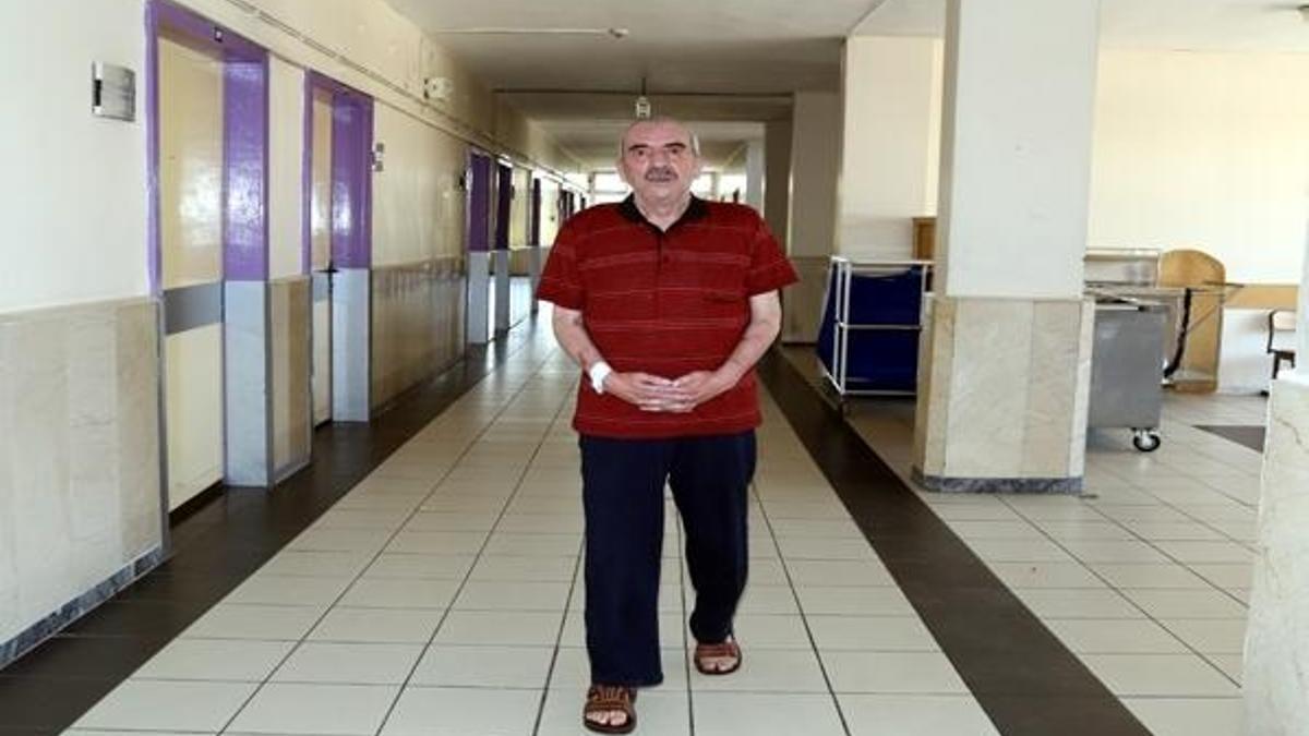 10 yıl taşıdığı oksijen cihazından 7,5 dakikada kurtuldu
