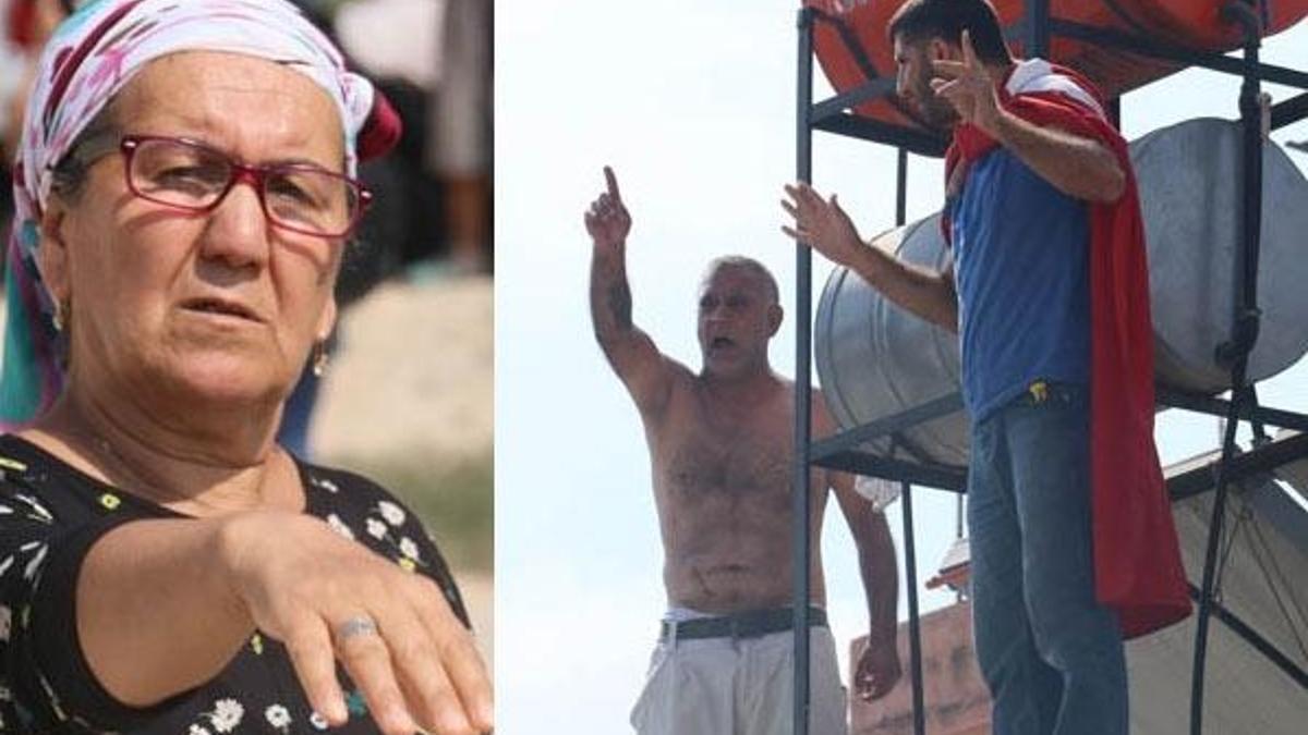 Evlerinin yıkımını engellemek için çatıya çıkıp, tüfekle ateş açtılar