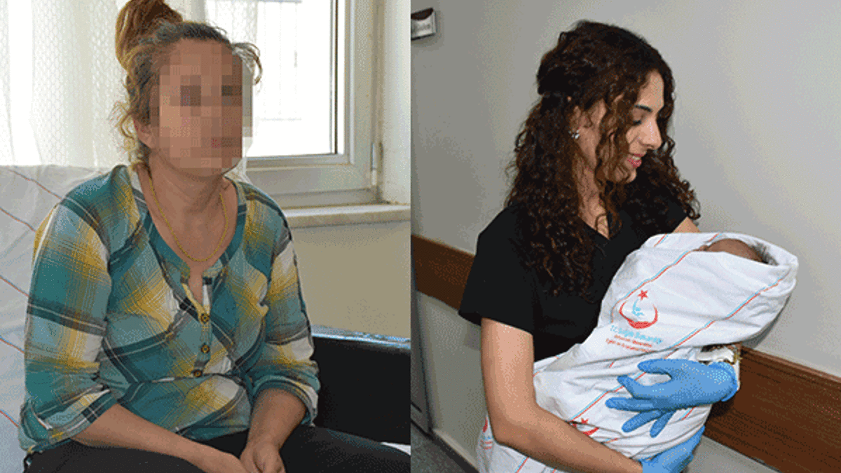 Üç aylık bebeğini boğmaya çalıştı