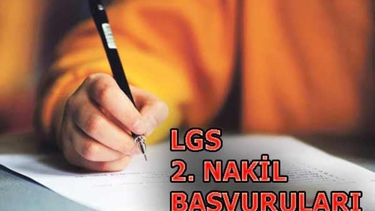 LGS 2. nakil başvuruları nasıl yapılır? (E-okul lise boş kontenjanları)