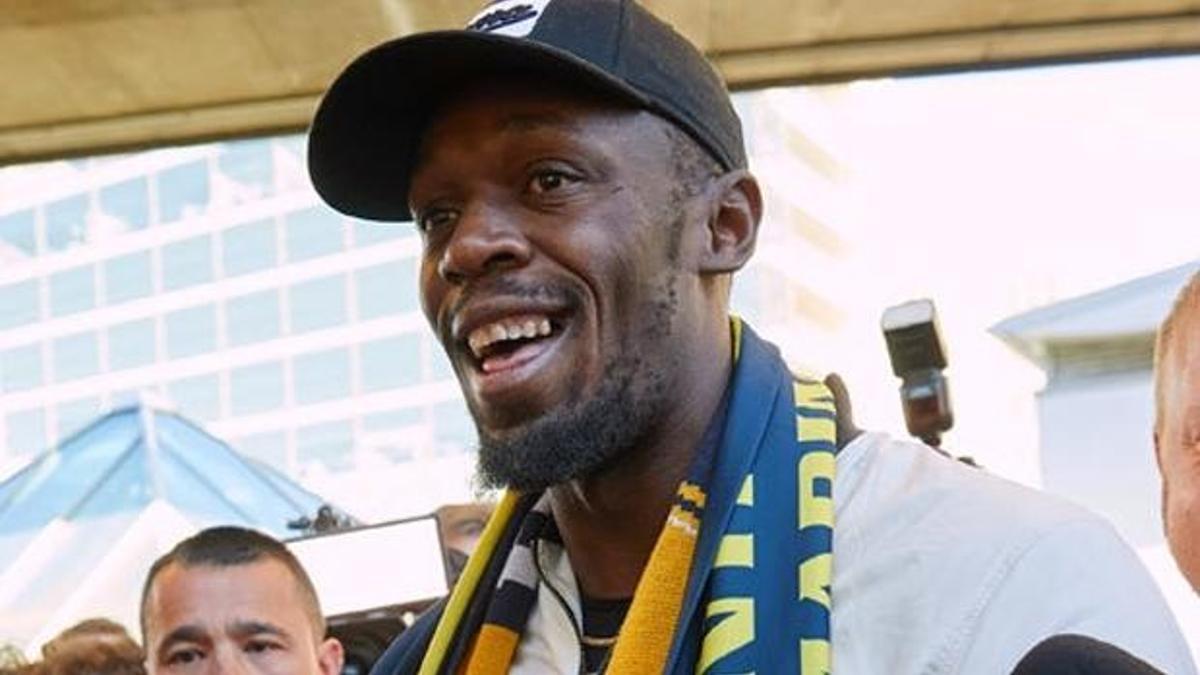 Usain Bolt futbolculuk kariyeri için Avustralya'da