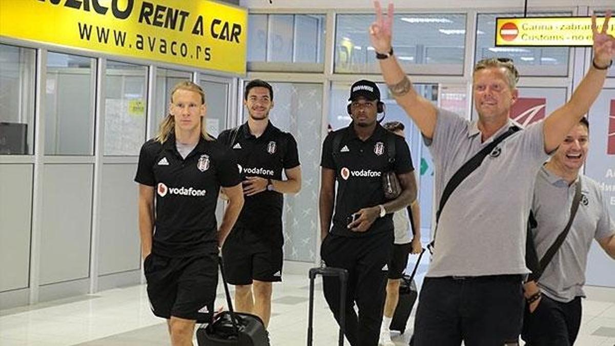 Beşiktaş kafilesi Belgrad'a indi