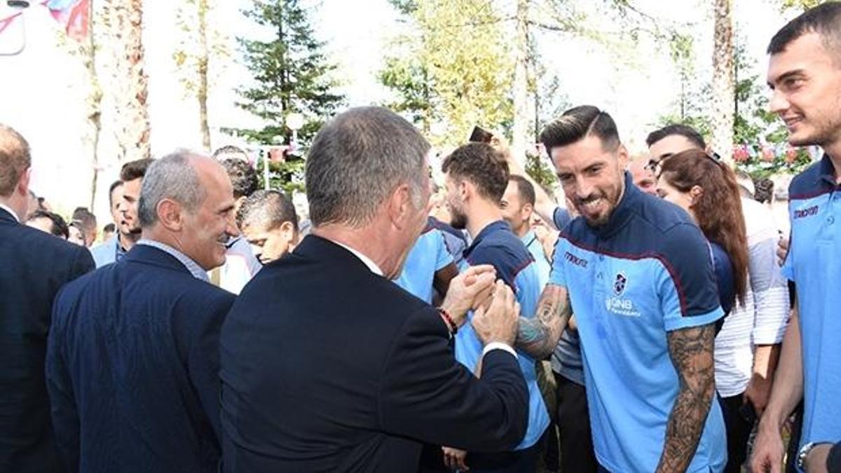 Trabzonspor'da bayramlaşma töreni