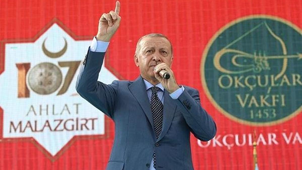 Cumhurbaşkanı Erdoğan'dan Malazgirt'te çok önemli mesaj