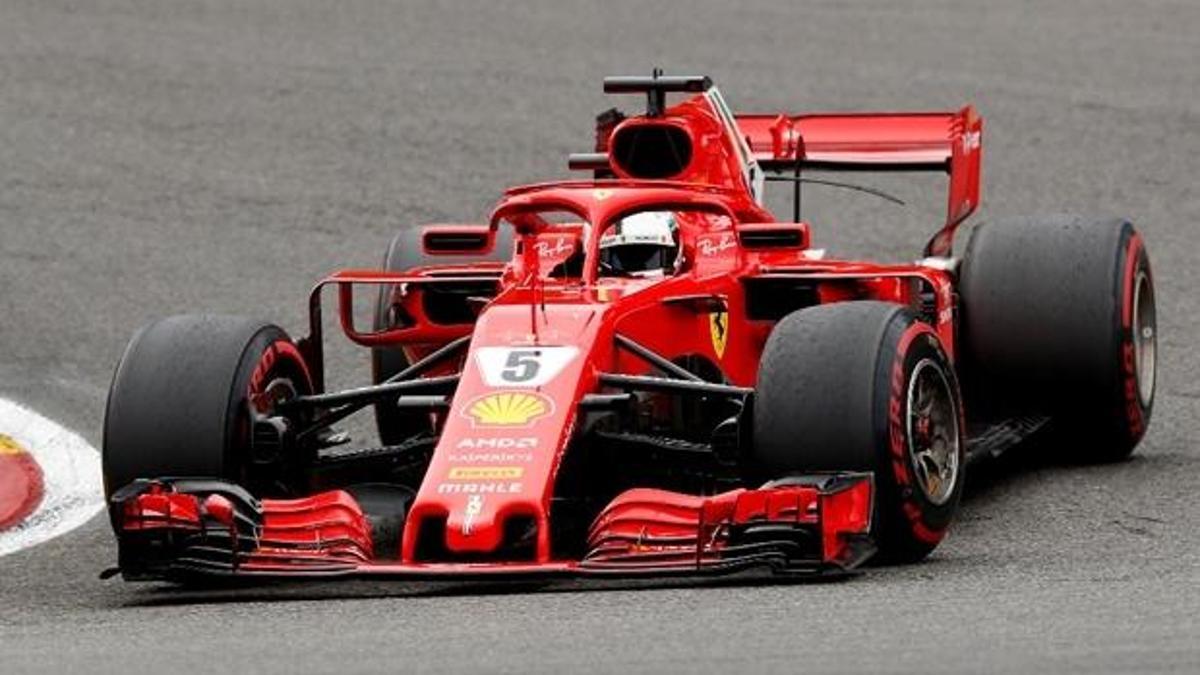 Belçika'da zirve Vettel'in