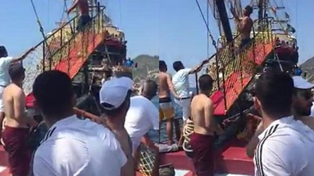 Tekneler bilerek çarpıştı: Çok sayıda gözaltı var