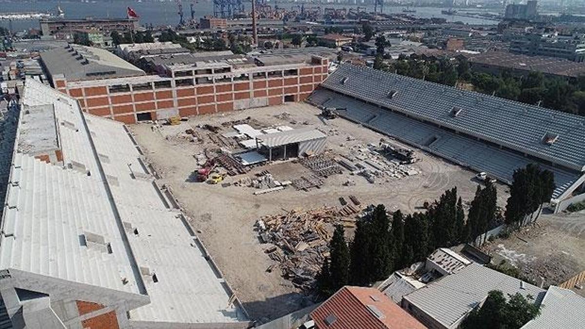 Alsancak Stadı'nda tribünler tamam