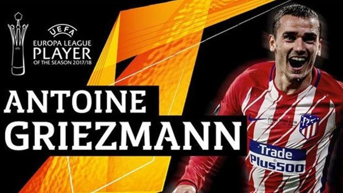 UEFA Avrupa Ligi'nin en iyi oyuncusu Griezmann