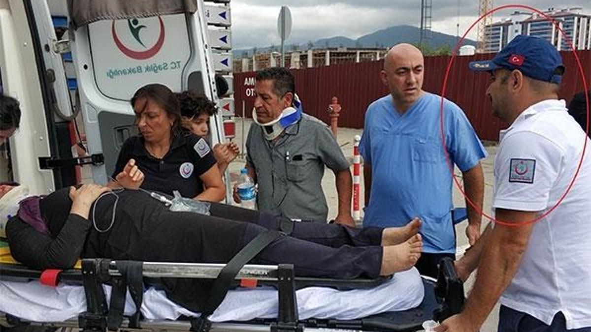 Saldırıya uğrayan 112 personelinden örnek davranış