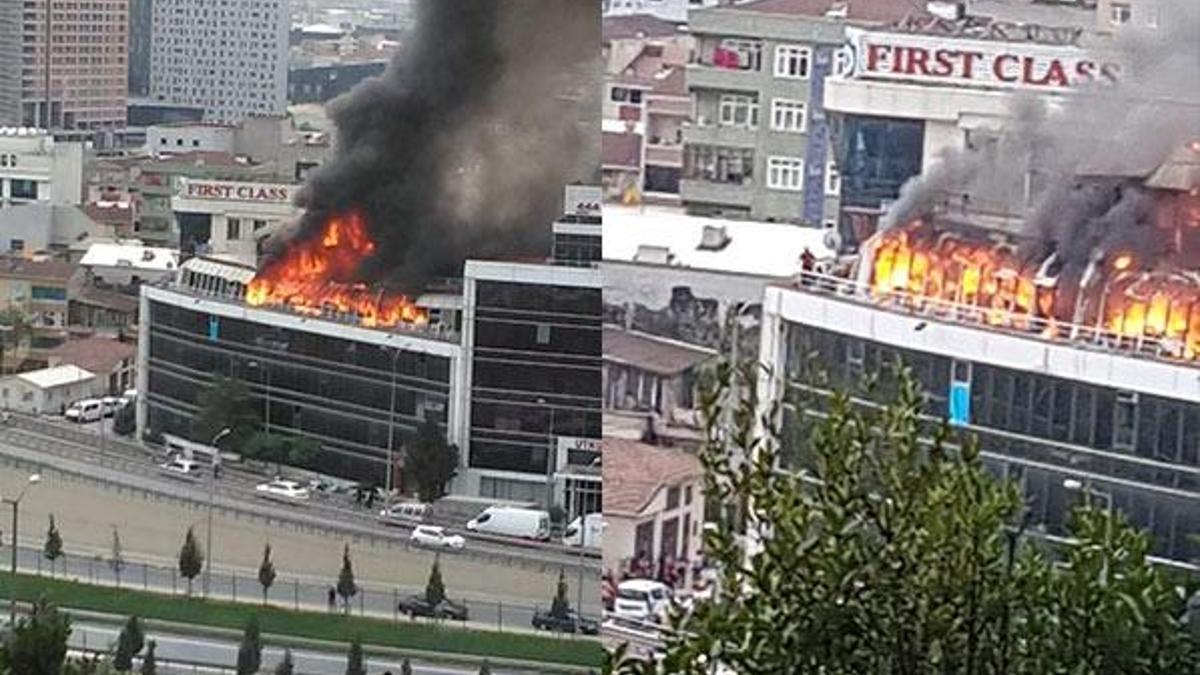 Son dakika: İkitelli'de korkutan yangın