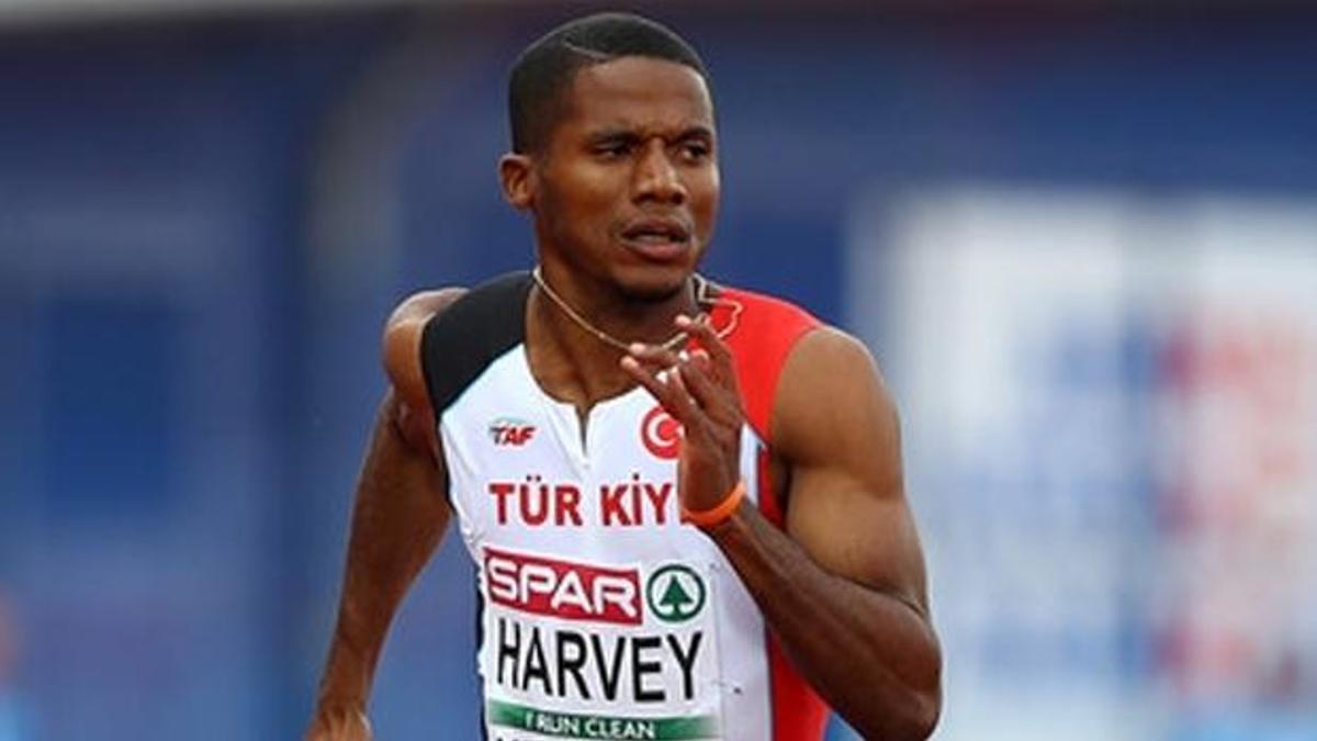 Erkekler 100 metrede Jak Ali Harvey, 4. oldu