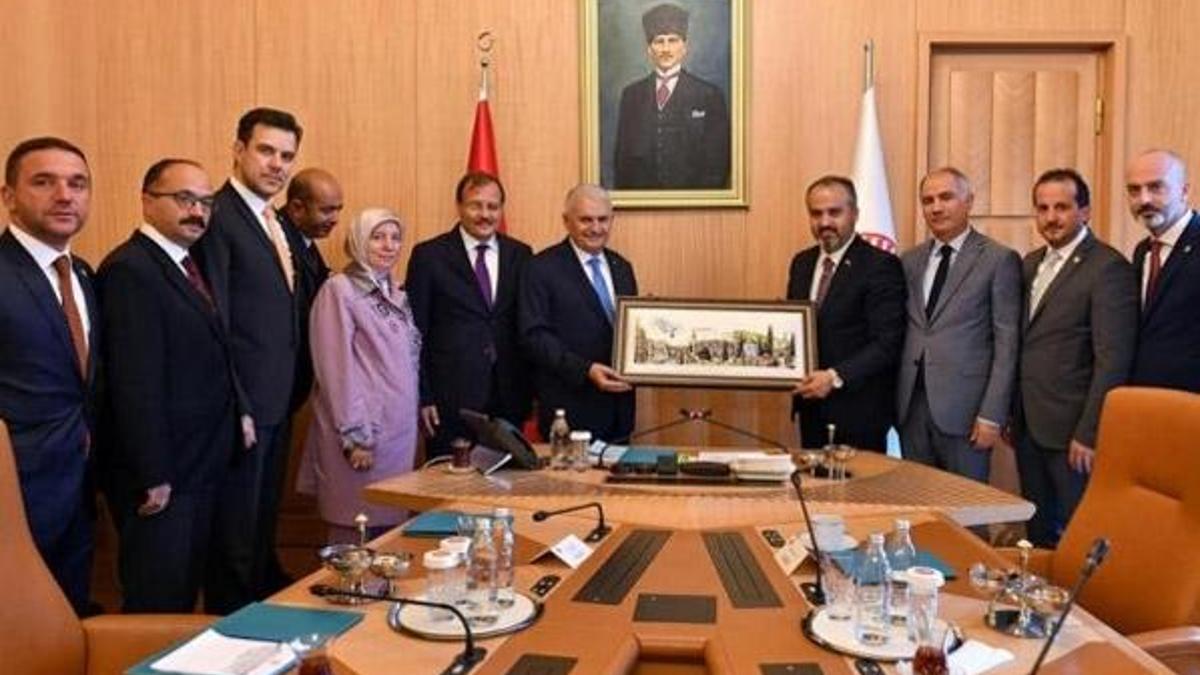 TBMM Başkanı Yıldırım, Bursa heyetini kabul etti