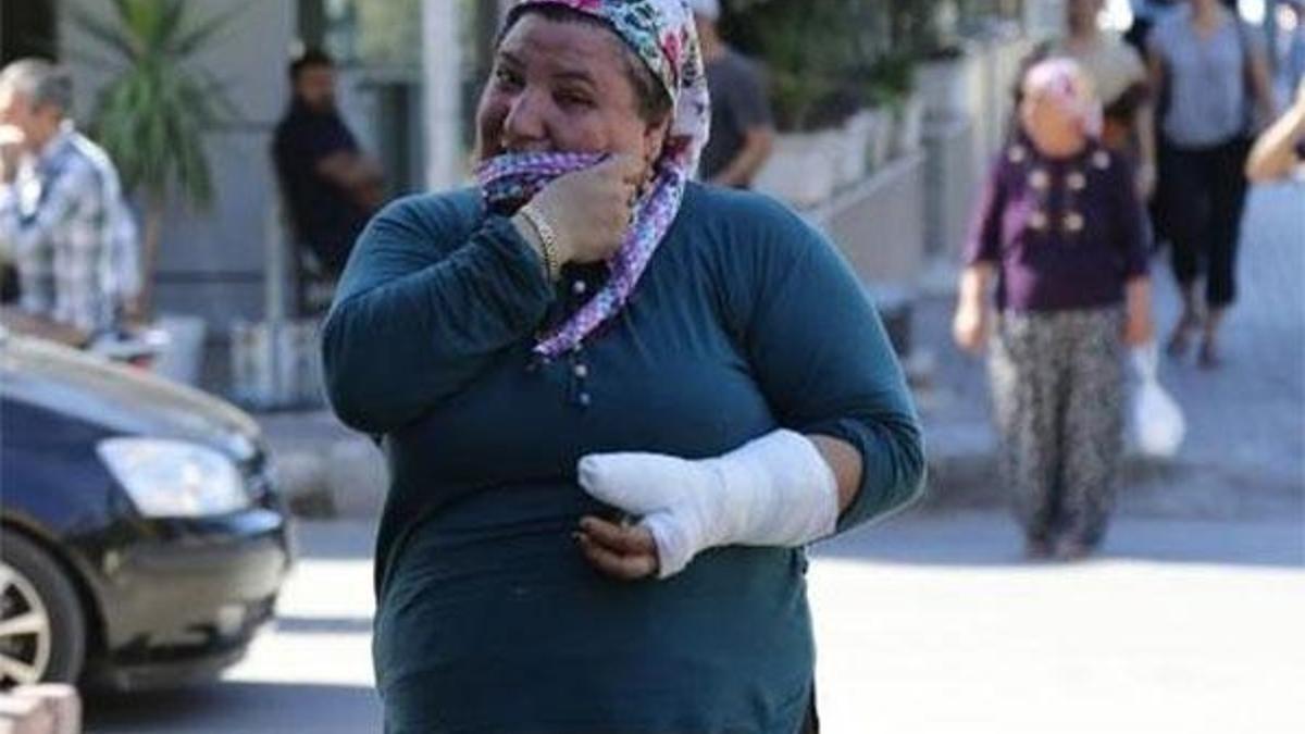 İşitme engelli kadına dayak