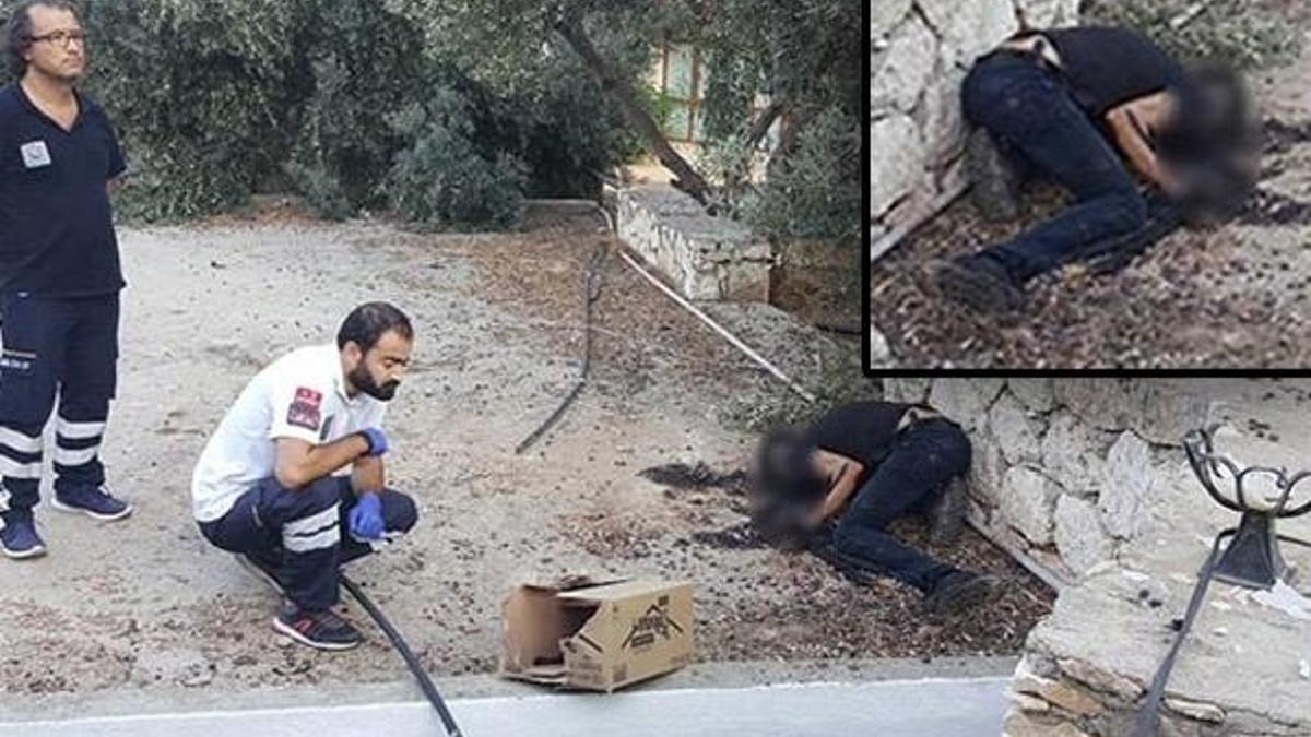 Tuvaletin çatısında elleri ve yüzü yanmış ceset bulundu