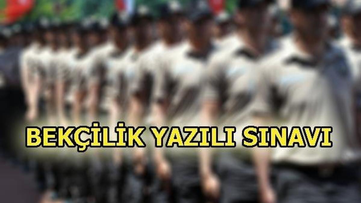 Bekçi alımı yazılı sınav tarihi belli oldu!