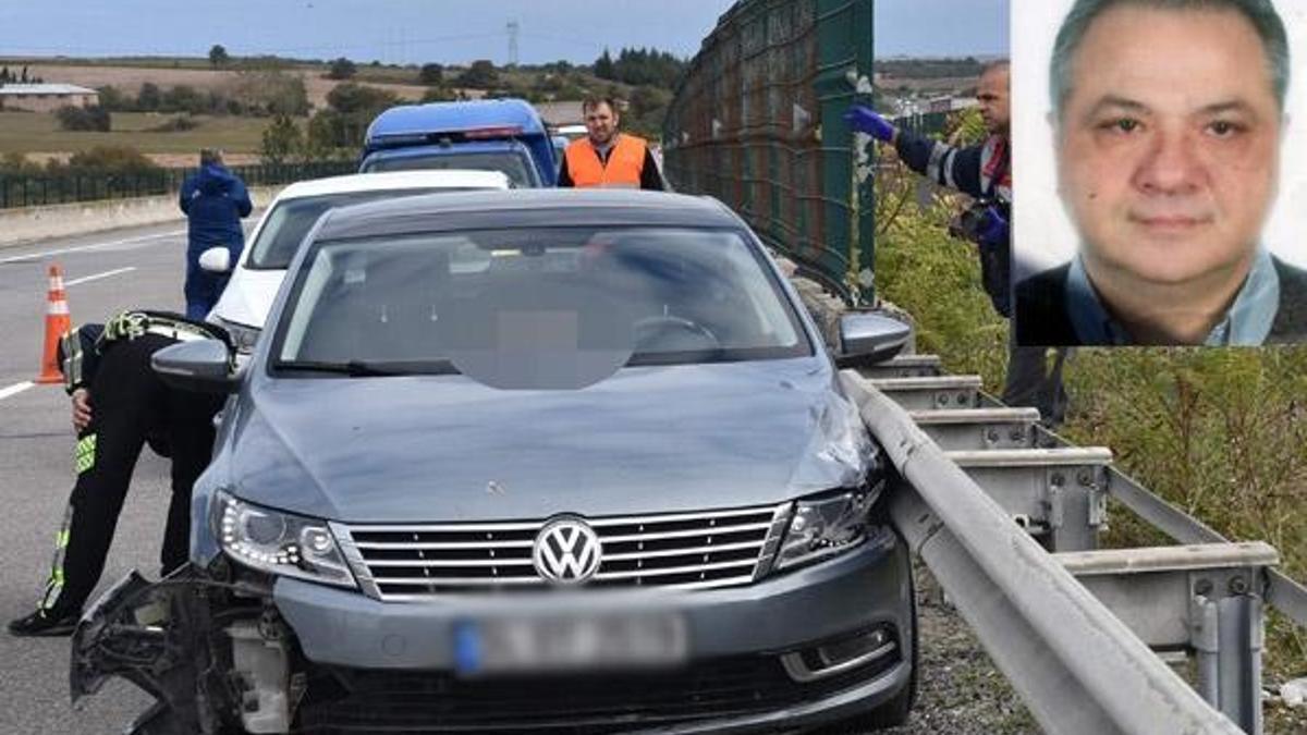 Kaza yapan otomobilde başından vurulmuş halde ölü bulundu