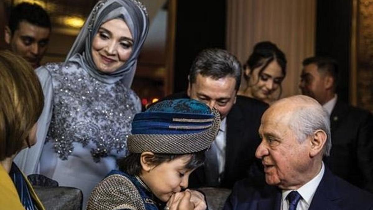 Bahçeli sünnet düğününe katıldı
