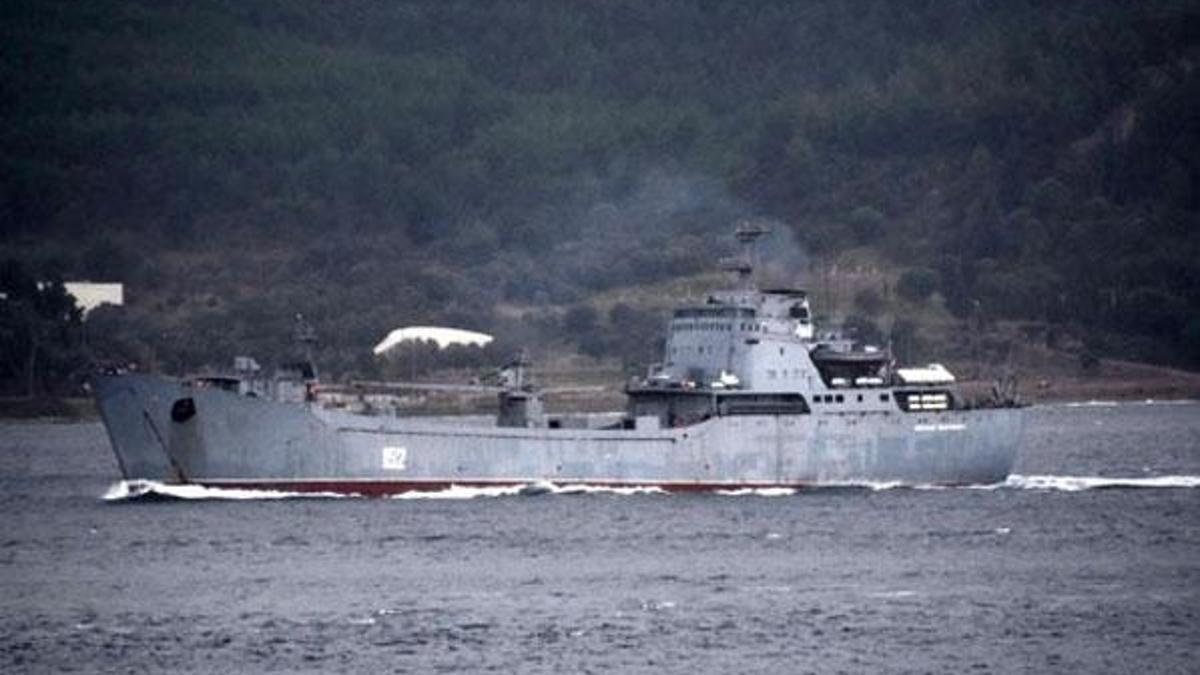 Rusların çıkarma gemisi Akdeniz'e iniyor