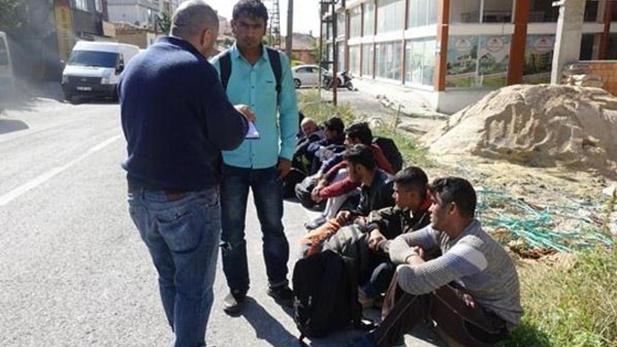 Yolu şaşıran göçmenler böyle yakalandı