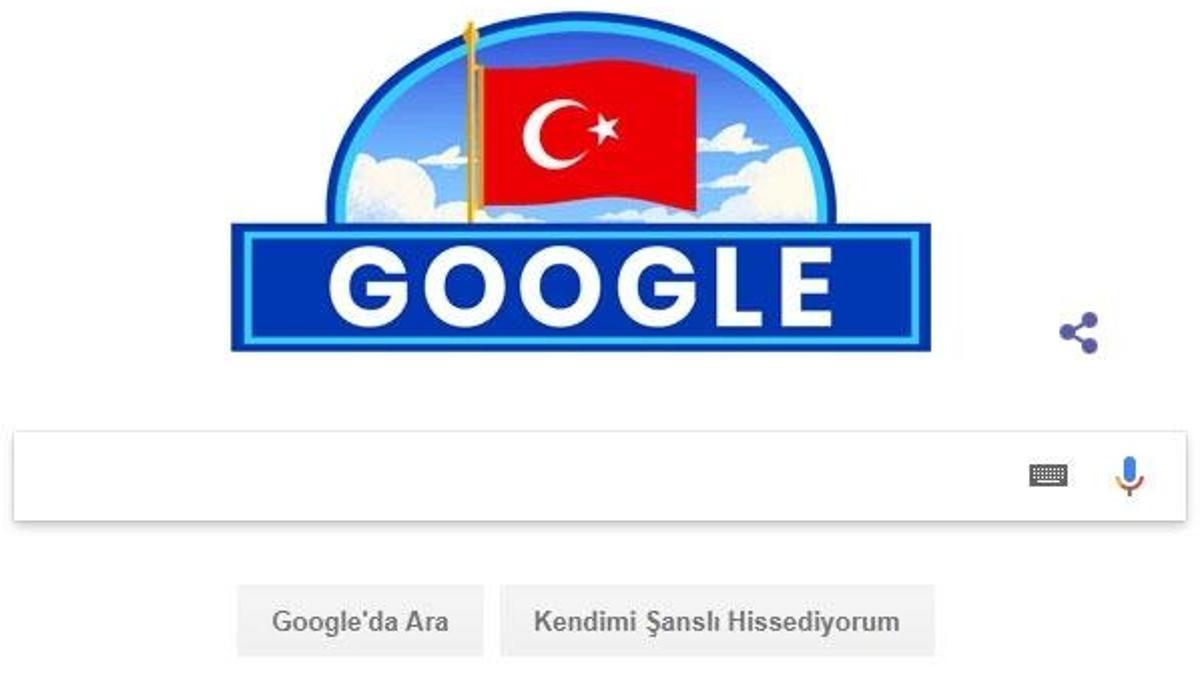 Google'dan 29 Ekim Cumhuriyet Bayramı'na özel doodle!