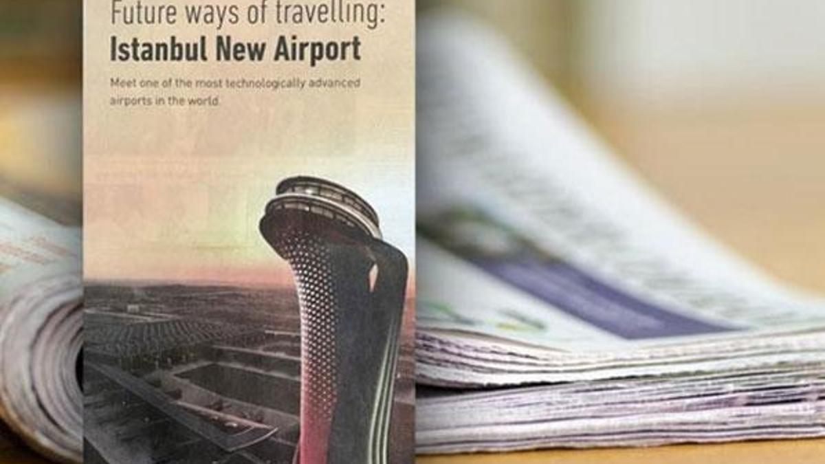İstanbul Havalimanı için NYT'de tam sayfa ilan