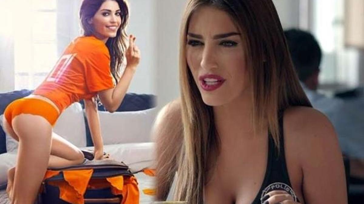Sneijder'in eşinin banyo pozları sosyal medyayı salladı