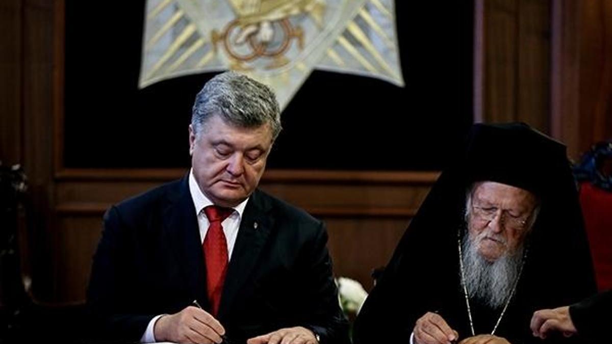 Poroşenko ve Bartholomeos arasında iş birliği anlaşması