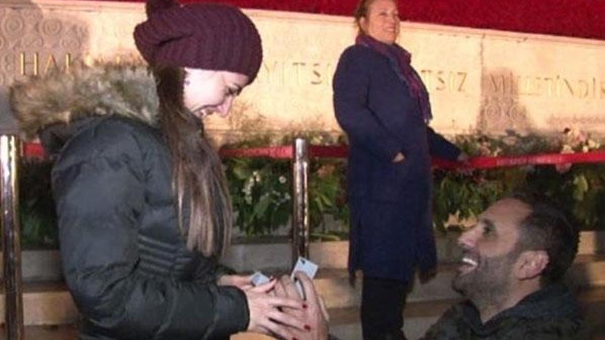 Ata'nın huzurunda evlilik sözü