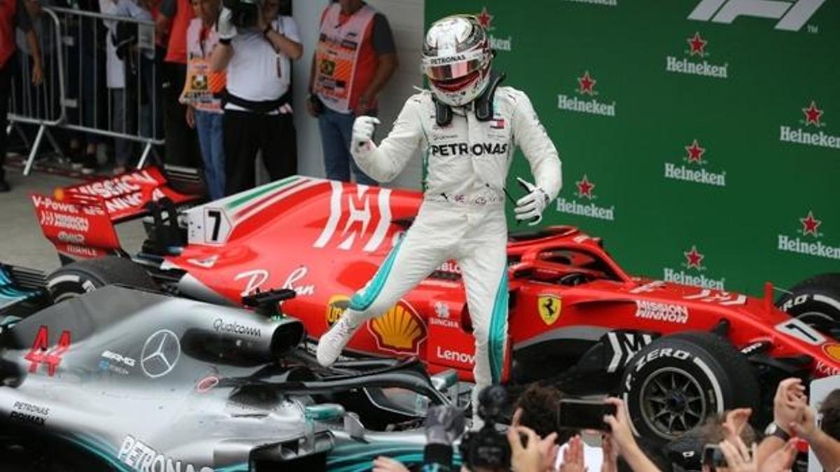 Brezilya'da zafer Hamilton'ın