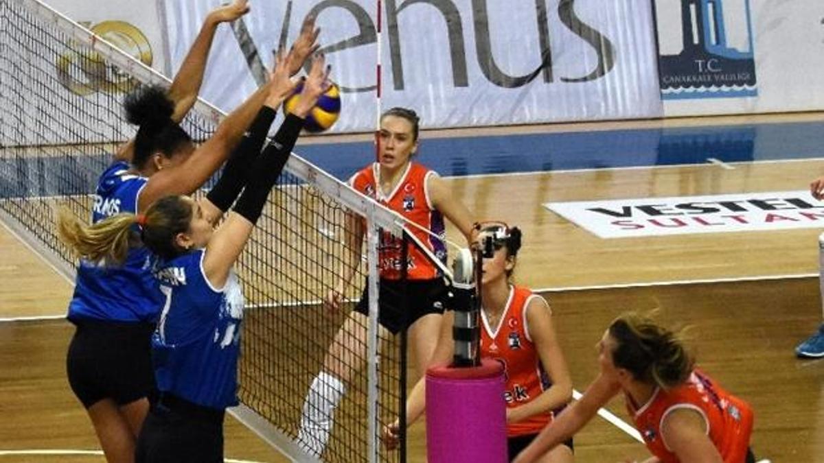 Çanakkale Belediyespor, Halkbank'a set vermedi